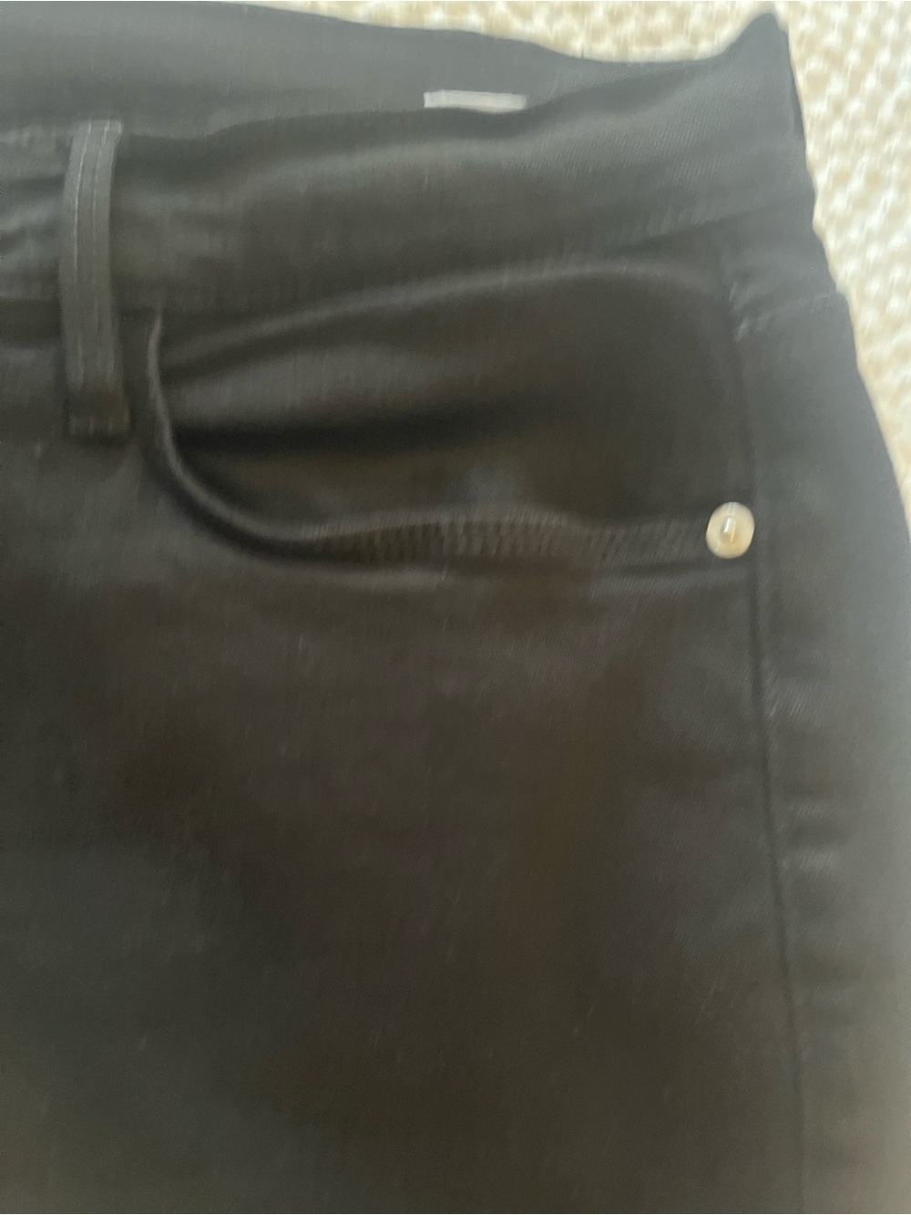 Frame Denim Straight Leg Jeans in in Black